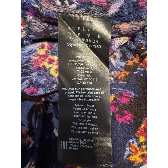 ATELIER REVE Irlea Dr Midi Dress S 38 USA 8 UK12 Medieveal Blue 139.95€ NEW - Picture 13 of 15